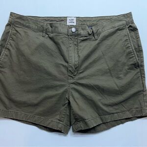 Flint And Tinder Huckberry Shorts Mens Size 38 Green Chino 5” Inseam Preppy
